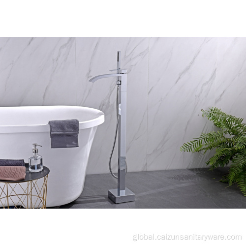 Freestanding Bathtub Faucet Freestanding Bathtub Faucet in Supporting Chrome Supplier